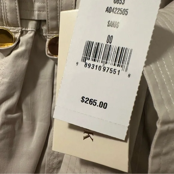 NWT‎ Ramy Brook Sandstone Tie Belt Paperbag Zaydie Shorts Size 00 reg $265 - Picture 7 of 9